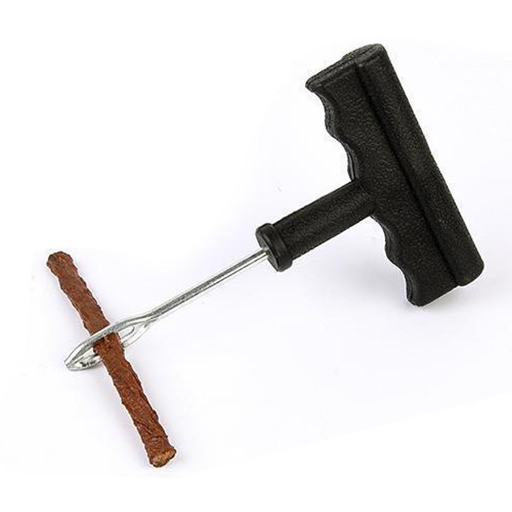 Set de instrumente pentru repararea anvelopelor de mașină cu lipici și benzi de cauciuc Instrumente pentru motociclete, biciclete, anvelope fără cameră, kit de reparare rapidă