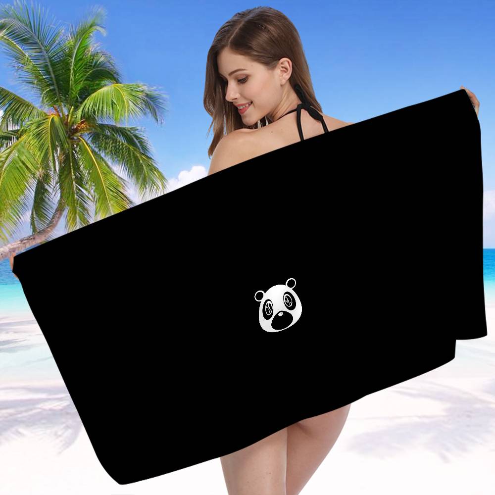 Hot Singer K-Kanye W-West Microfiber Printed Beach Towel Mountain Climbing Yoga Beach Swimming Running Absorbent Soft Towel