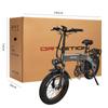 Terénní 750W skládací elektrokolo 48V 10AH baterie 20palcová tlustá pneumatika kotoučová brzda elektrické kolo 45 km/h rychlost