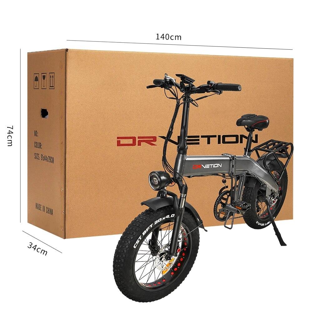 Terénní 750W skládací elektrokolo 48V 10AH baterie 20palcová tlustá pneumatika kotoučová brzda elektrické kolo 45 km/h rychlost