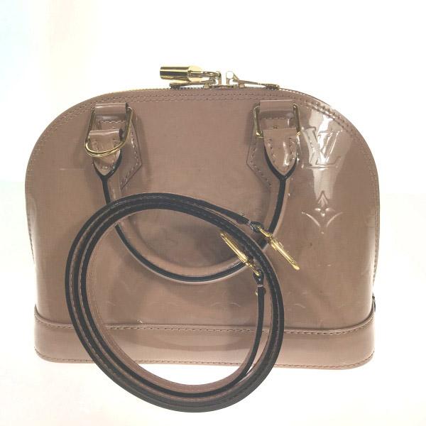 LOUIS VUITTON Vernis Handbag Shoulder Bag Monogram Vernis Rose Velur  M91585 Used