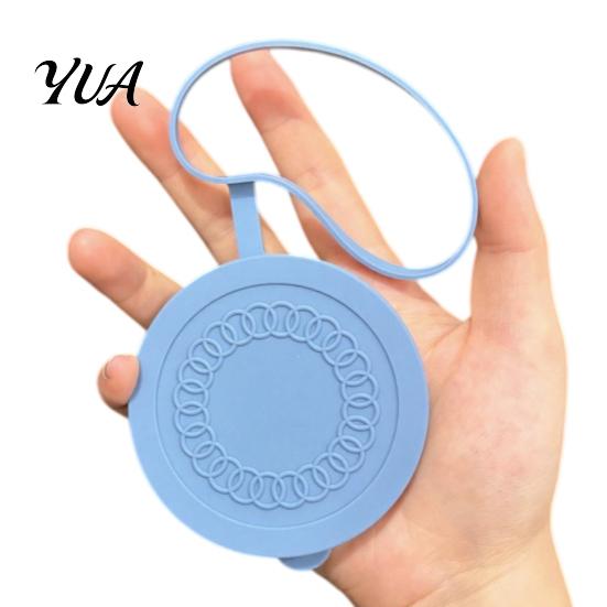 Silicone Can Lids Yogurt Jar Lid, Reusable Leakproof Sealing Lid for Food Cover Glass Jar, Milk Bottle, Dishwasher Safe Canning