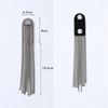Handmade Shoulder Epaulette Long Chain Electroplating Tassel Chain Brooch Beads Fabric Metal Detachable Epaulette Badge