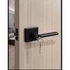 American Bathroom Door Lock Bathroom Keyless Three-pole Hand Lock Home Bedroom Door With Key Door Handle Spherical Lock Doorknob