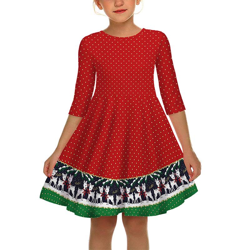 Buy Baby Girl Princess Dress Childrens Christmas Party Half Sleeve