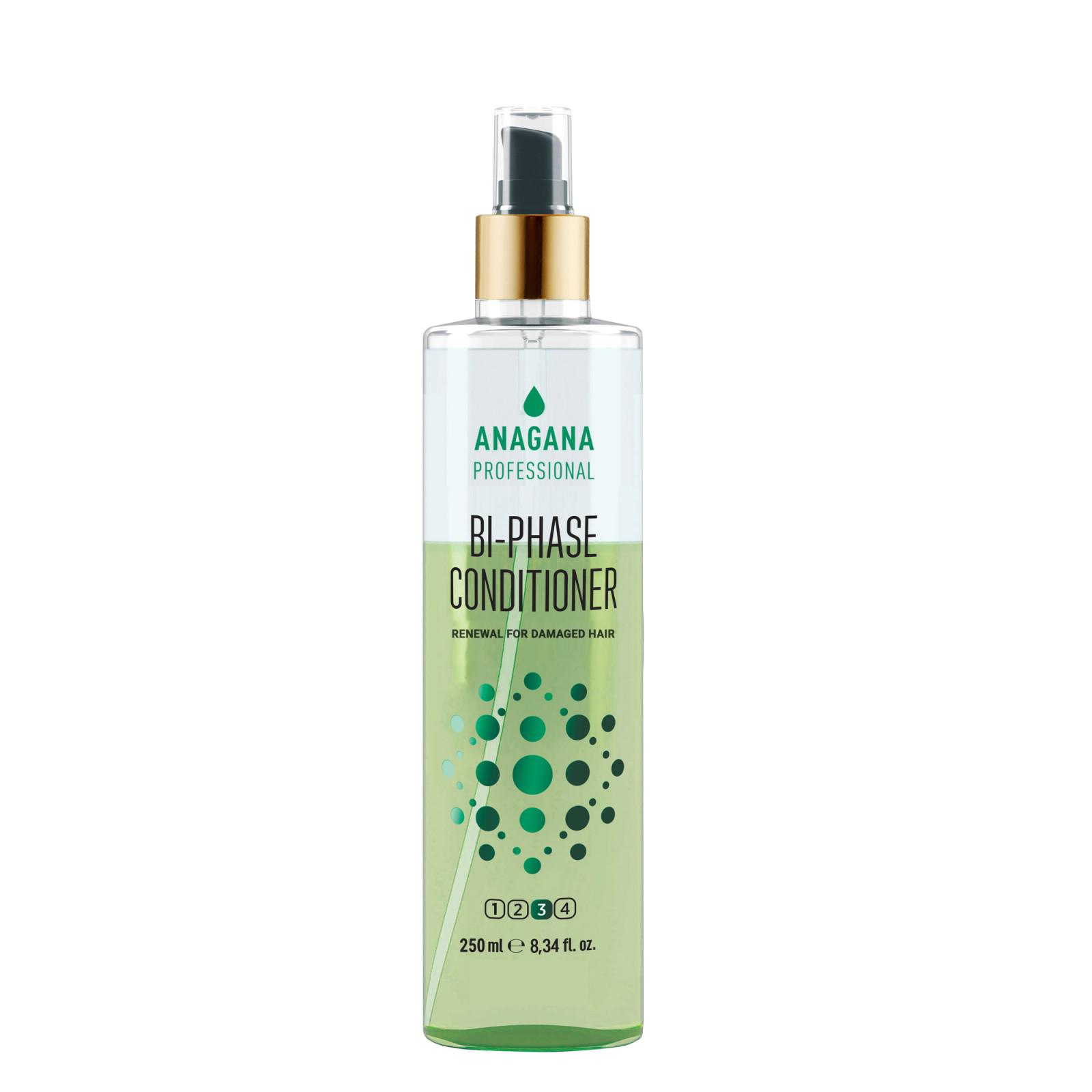 Двухфазный кондиционер Восстановление для поврежденных волос BI-PHASE CONDITIONER renewal for damaged hair ANAGANA 250 мл
