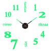 Kreative rahmenlose DIY Wanduhr Wandtattoo Home Stille Uhr Wohnzimmer Büro Wanddekoration