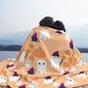Drăguț Halloween, toamnă, fantome, dovleci și pisici, pături flanel, primăvară, toamnă, petrecere, pătură moale pentru canapea, bucată de covor