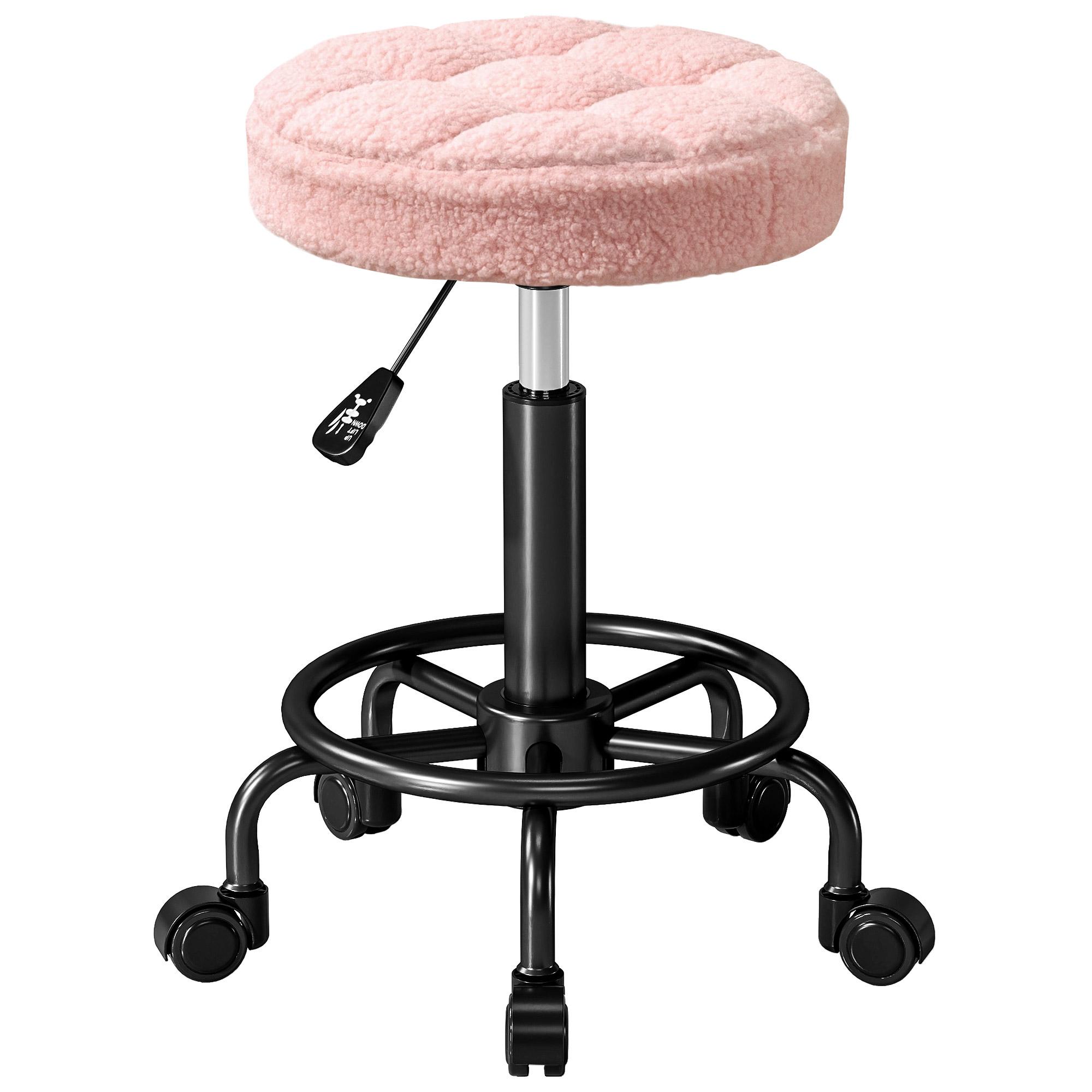 Rolling Stool Height-Adjustable Swivel Stool 55-66