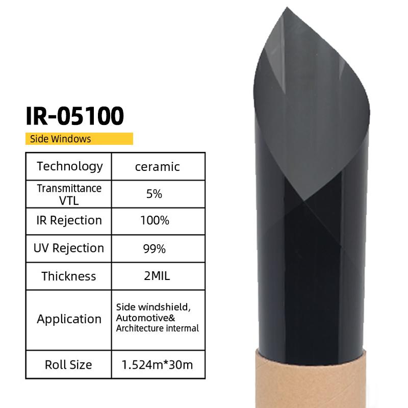 

50 см x 152 см Нанокерамическая пленка Антибликовая Защита от УФ Высокая Термостойкость Солнечная Автомобильная Тонировочная Пленка Наклейка IR0580