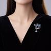 Kristallfuchs-Brosche, High-End Damenmode Tierbrosche, Nischendesign-Brosche