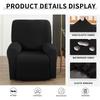 Waterproof Recliner Sofa Slipcover Stretch Sofa Covers Reclining Chair Cover Soft Washable Furniture Protector with Pockets 1pc
