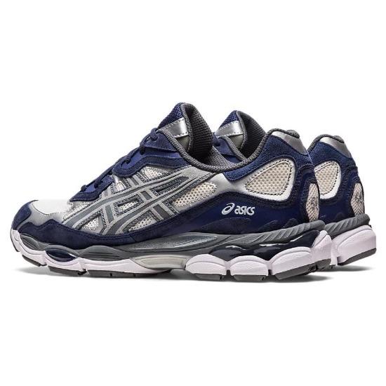 Asics Gel NYC Navy Steel Unisex Freizeitschuhe Blau Creme 1201A789-100