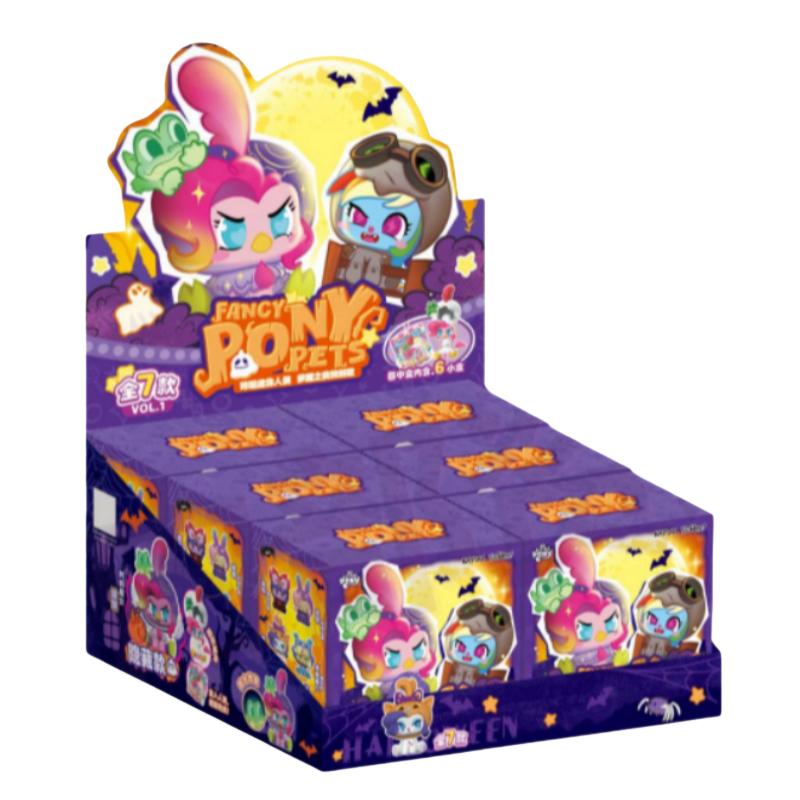 New KAYOU My Little Pony Mini Figure Nightmare Dress Up Night Blind Box Assembly Hanging Card Pendant Anime Peripheral Gift