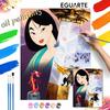DIY Oil Painting Art Painting Kit Mulan Home Wall Decor Handmade Gift For Movie Fans Craft Canvas Pictures Color By Number Set