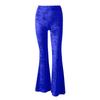 Fashionable Women's Retro Color High,waisted Casual Wide,leg Pants