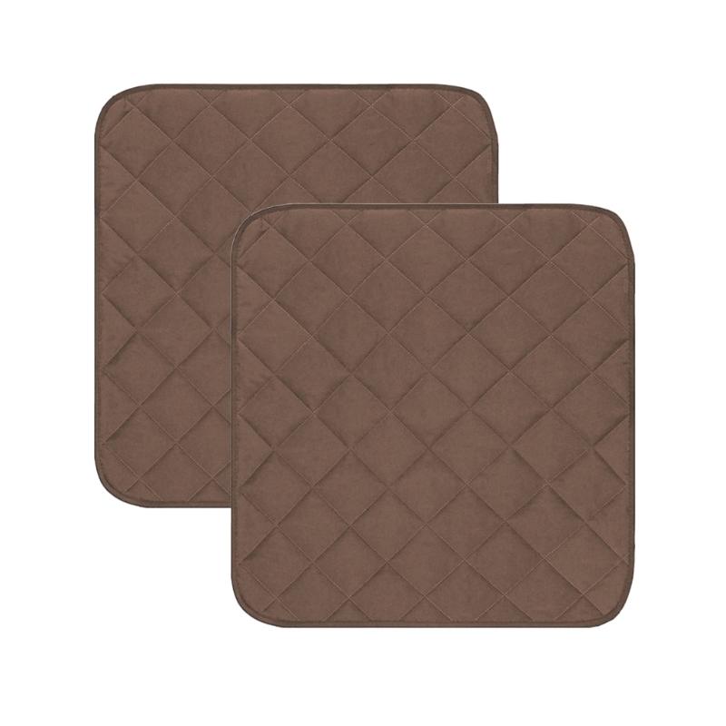 2Pcs Washable Incontinence Chair Pad Absorbent Reusable Cotton Pad for Elderly
