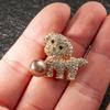 Fashionable Cute Little Dog Brooch