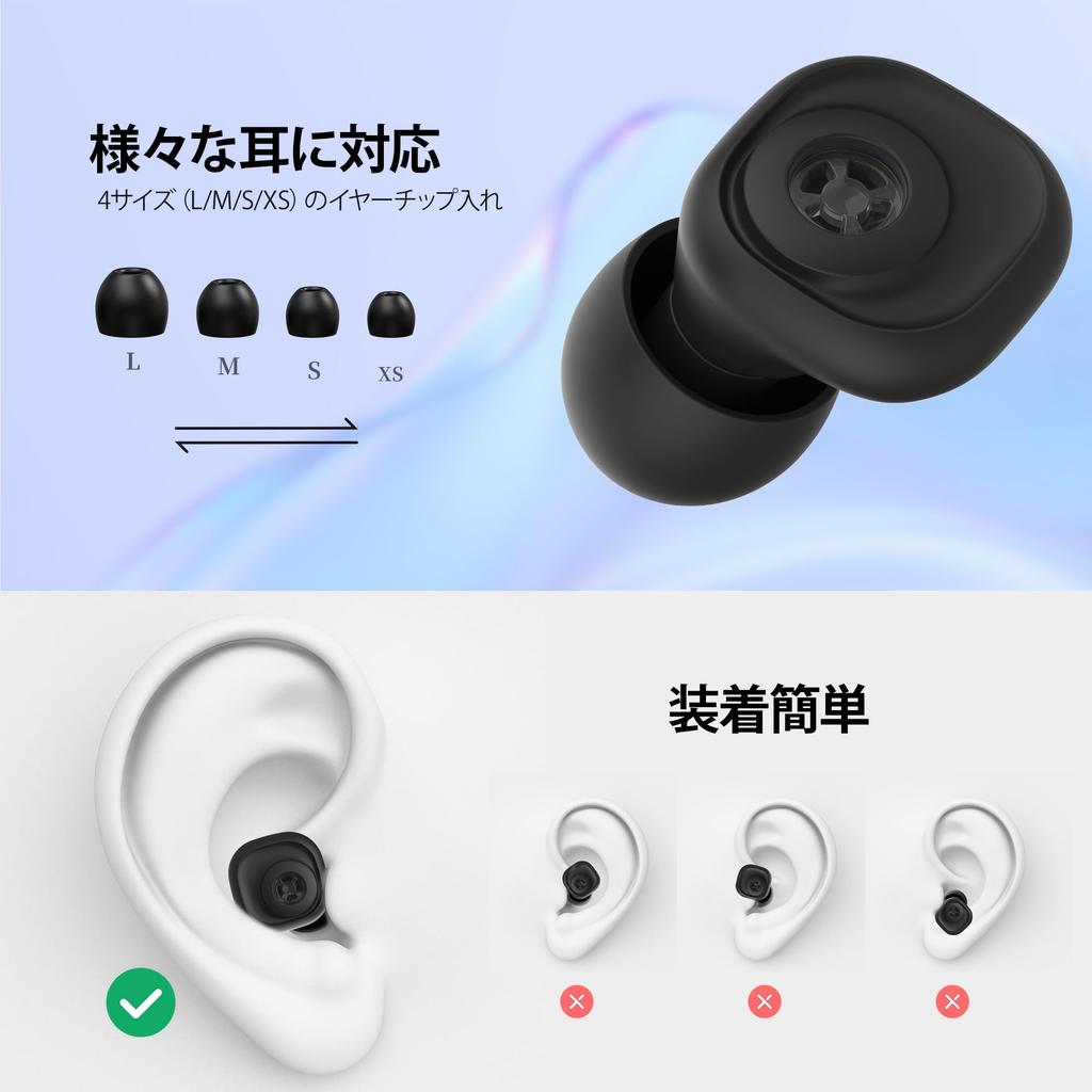 Quietide Live 23dB Noise Reduces Noise and Relieves Hearing Sensitivity During Live Performances and Includes 1 Set of Eartips Storage and Includes