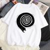 Cat Mushroom Halloween top women streetwear t shirt girl comic clothing