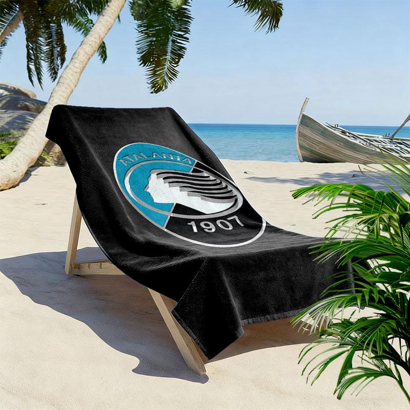 Asciugamano da Spiaggia Poster Atalanta BC, Asciugamano Grande Morbido ad Asciugatura Rapida per Spiaggia Campeggio Nuoto