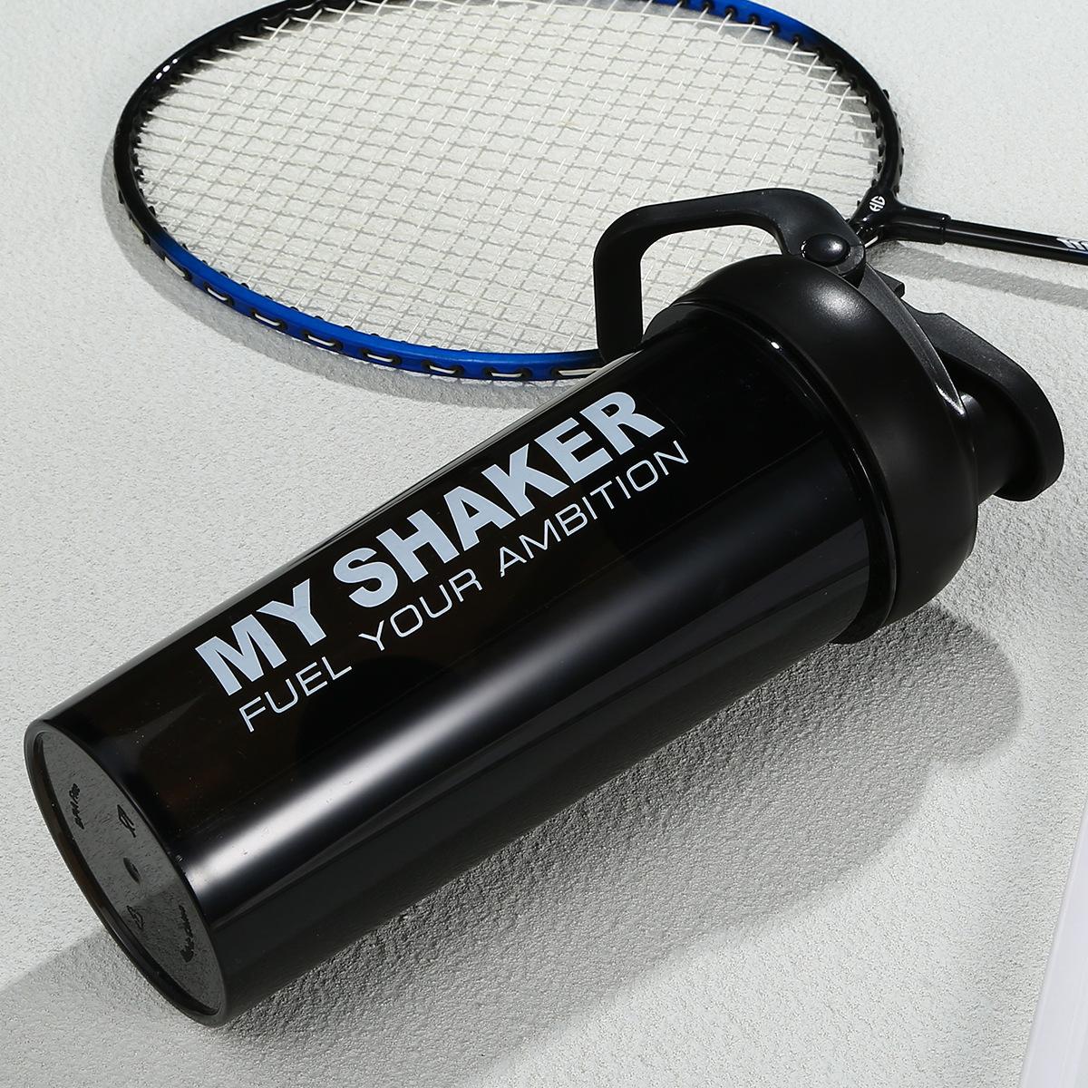 

New Rocking Cup Outdoor Sports and Fitness Water Cup, Portable Milkshake Cup, Large-capacity Plastic Cup 900ml чорний