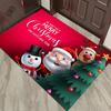Christmas Santa Snowman Reindeer Pattern Door Mat Festive NonSlip Rug For Front Door Entryway Christmas Party Decor Festival