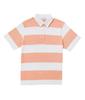 Saturdays NYC Jake Waffle Stripe Orange Women's Shirt, (70)