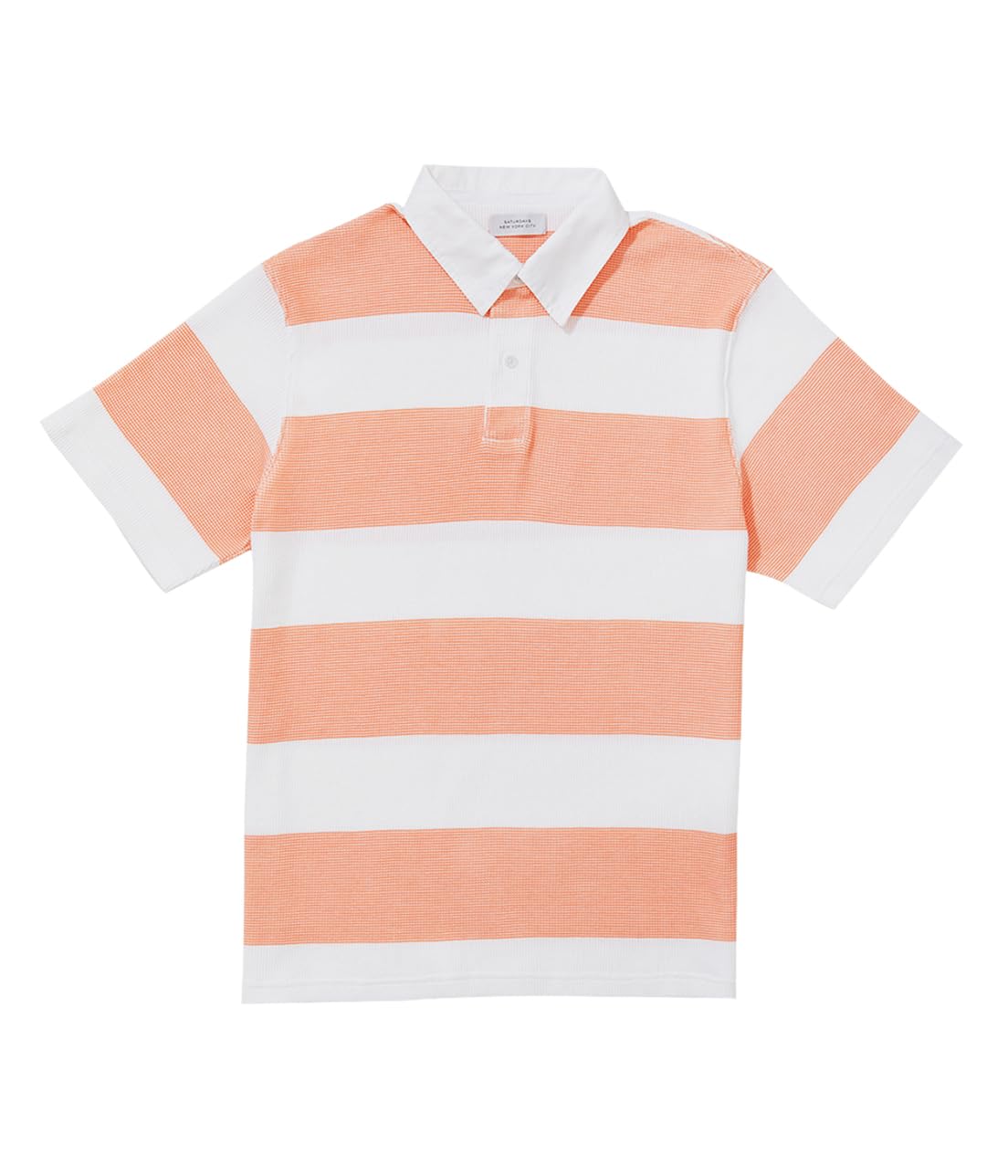 

Saturdays NYC Jake Waffle Stripe Orange Women s Shirt, (70)
