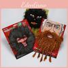 Barba Falsa Viking Marrom Trançada Para Acessórios de Festa a Fantasia de Halloween