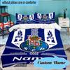 Custom Name Porto Love Crest Bedding Set 3pcs, Bedding Set Including 1pc Duvet Cover And 2pcs Pillowcases for Bedroom, Dormitory Gift