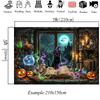 Mocsicka Magic House Background For Photographs Halloween Pumpkin Party Backdrop Birthday Decoration Photo Studio Shooting Props