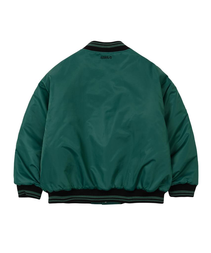 Ajobyajo Nylon Baseball Jacket [Green]