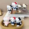 Hello Kitty Plush Keychain with Bow - Cute Cartoon Cat Bag Pendant Doll