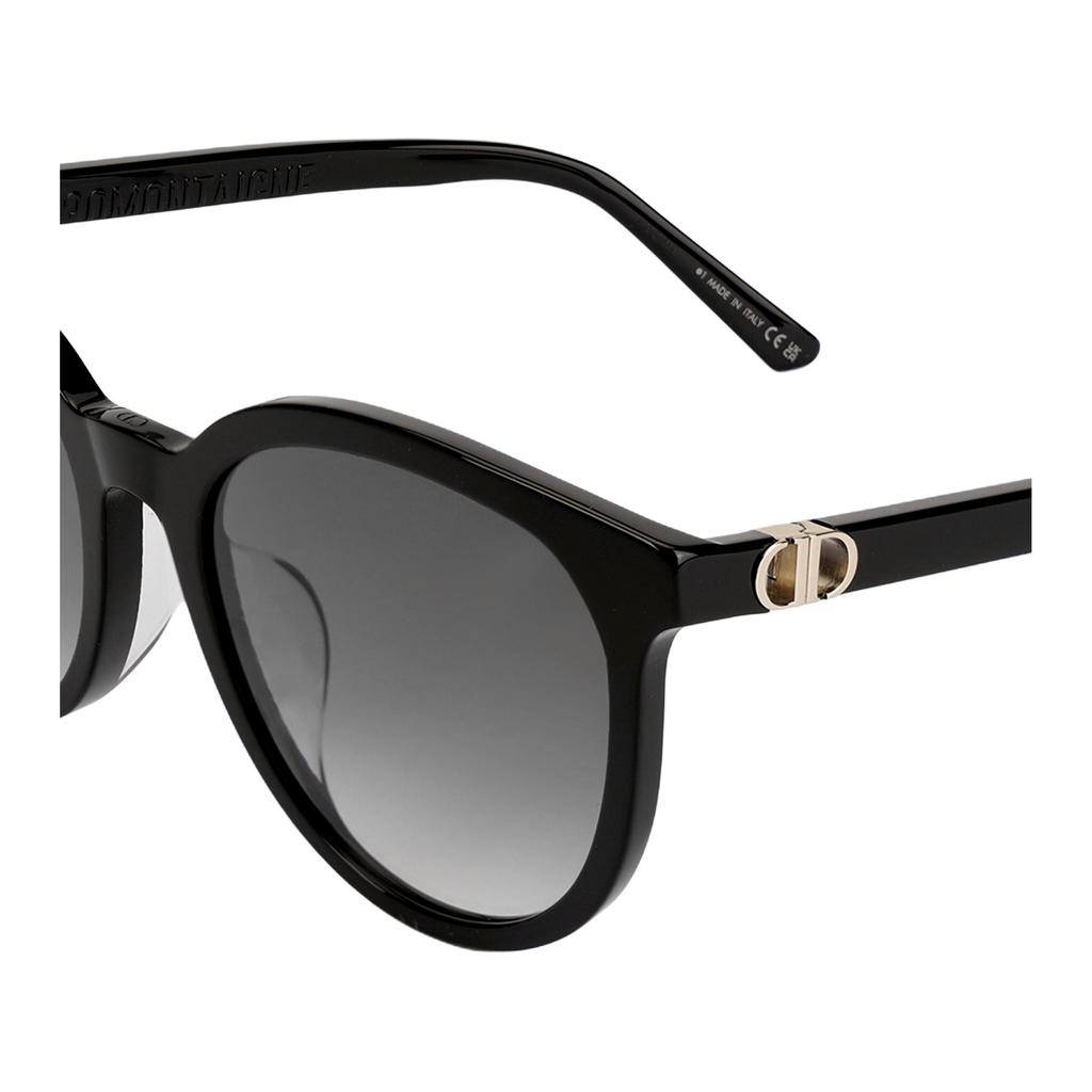 Dior Logo Decorative Irregular Shape Sunglasses Women sunglasses Black 30MONTAIGNEMINI-R2F
