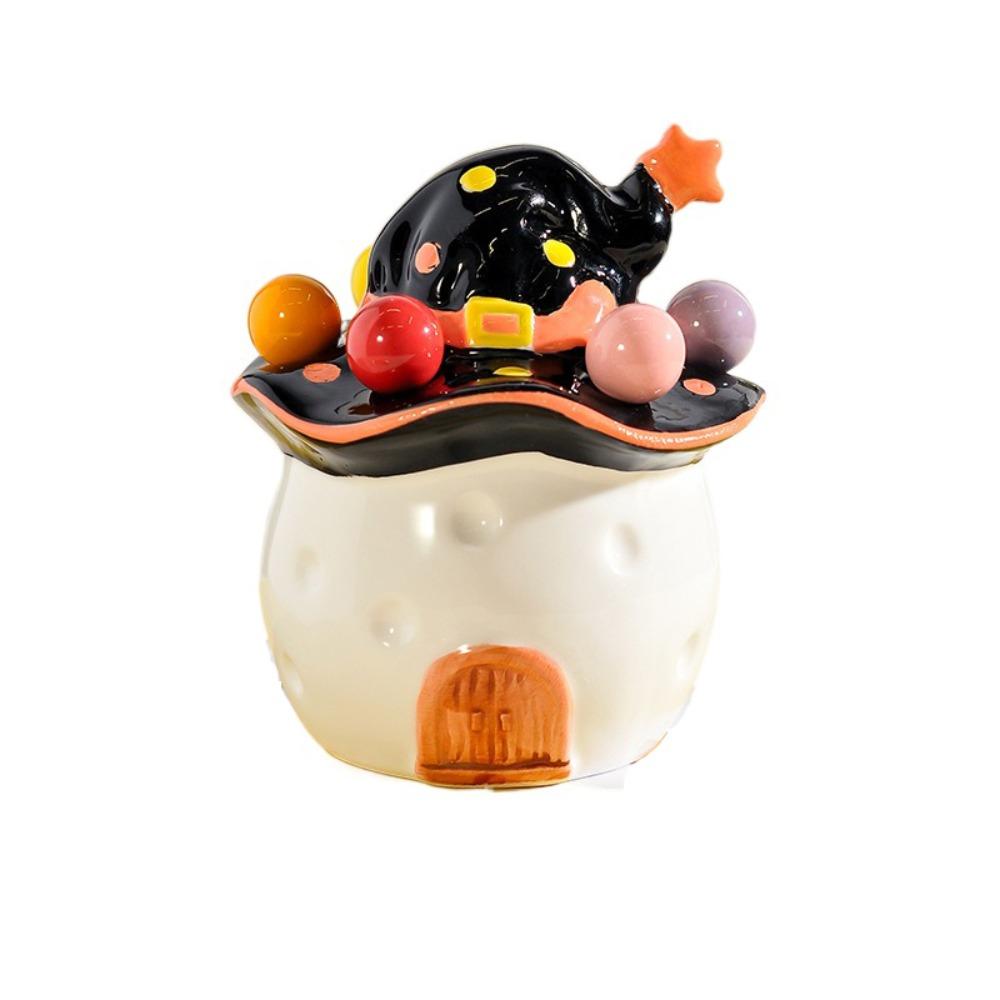 Magic House Shape Dessert Cake Fork Ceramic Salad Fork Creative Home Safety Fork  Picnic