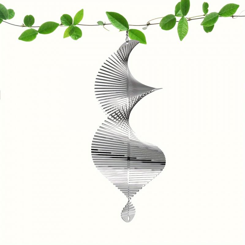 Big Tornado Metal Spiral Wind Chimes Christmas Decoration