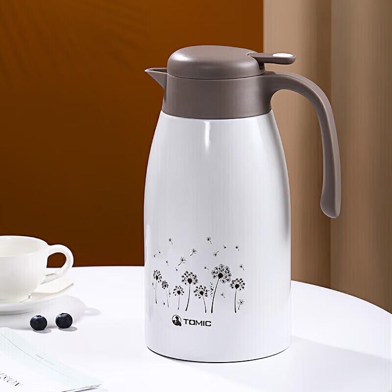 TOMIC 2L Stainless Steel Press Thermos