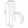 VidaXL Dining Chairs Cushions 2 Pcs White Solid Rubber Wood, Dining Chair, Chair, Living Room Chair, Chairs At 4102391