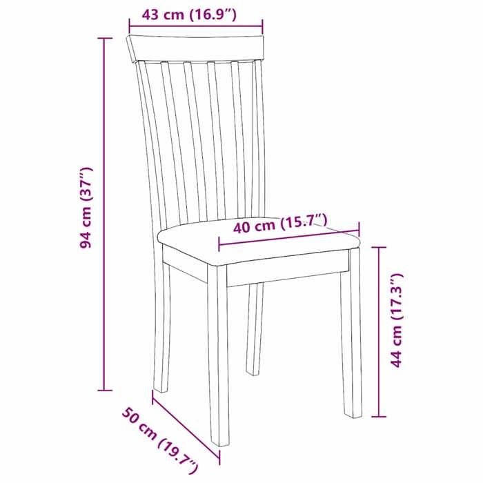 VidaXL Dining Chairs Cushions 2 Pcs White Solid Rubber Wood, Dining Chair, Chair, Living Room Chair, Chairs At 4102391