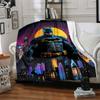 1pc Batman Blanket Lightweight Flannel Throw For Sofa, Bed, Travel, Livingroom, Office, Couch, Chair, And Bed