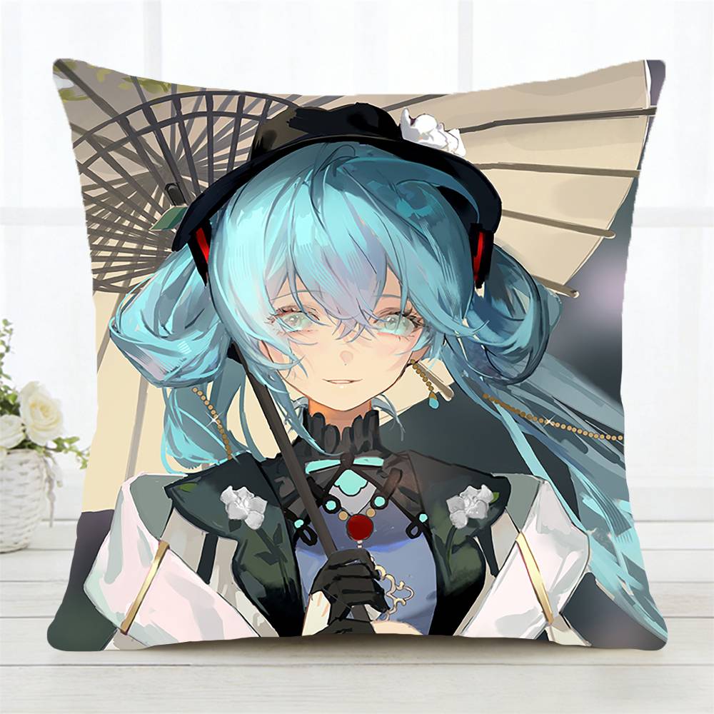 Deep Sea Girl Pillow Case Fashion Square Pillowcase Bedroom Sofa Room Ins Decoration Leisure