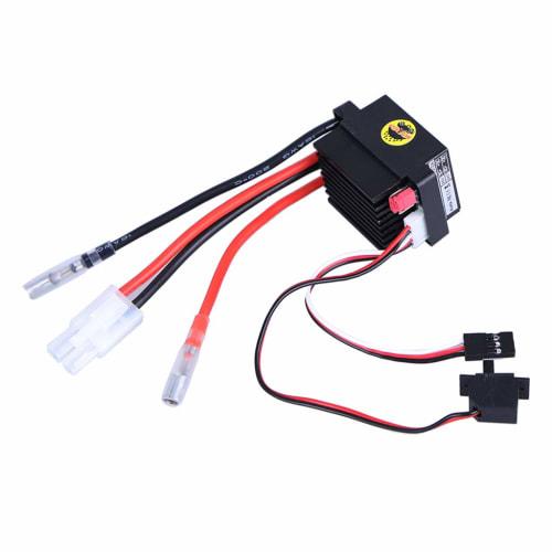 MERIGLARE 320A Brush ESC Electric Speed ??Controller with 5.6V/2A BEC Brake for 1/8 1/10 RC Truck Buggy Crawler Car/Boat Upgrade