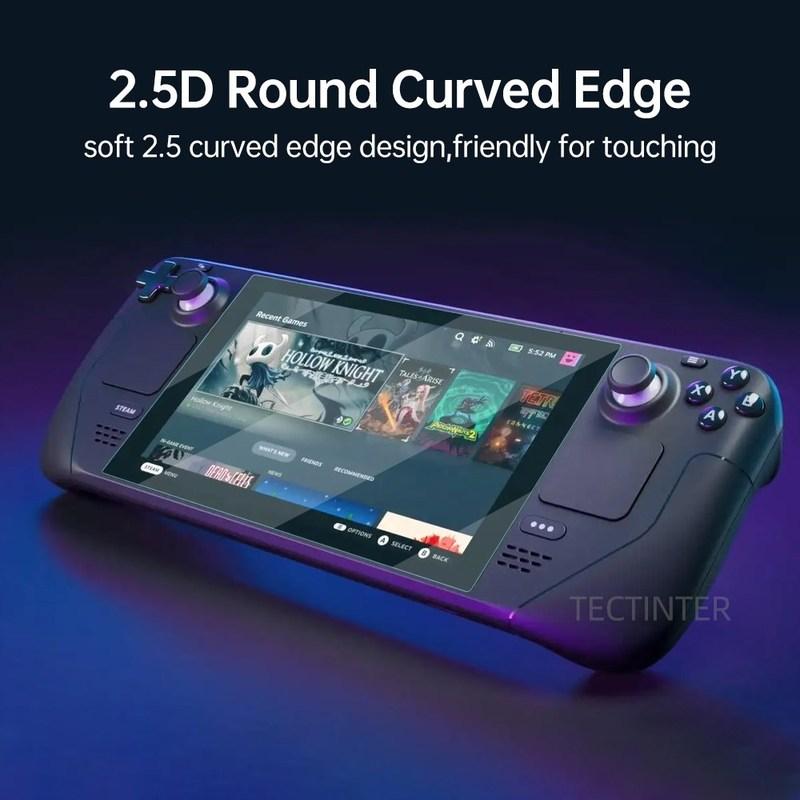 2 Packs Tempered Glass for Valve Steam Deck Console 9H Screen Protector Anti-Scratch Guard Film for Steam Deck Accessories