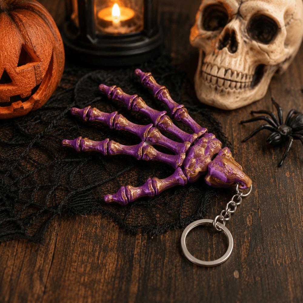 Novelty Skeleton Hand Keychain Creative Skull Hand Key Ring Collectible Toy