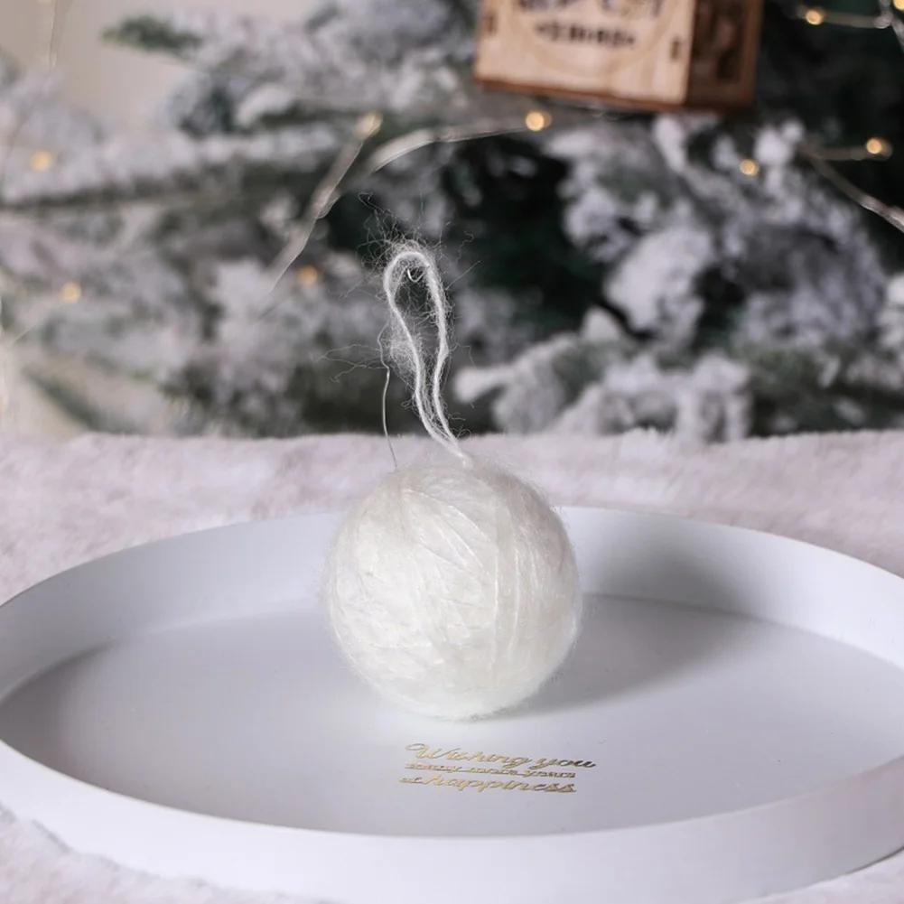 Handmade Small Wool Felt Ball Garlands Hanging Pendant Christmas Tree Decorations Felt Ball Ornaments