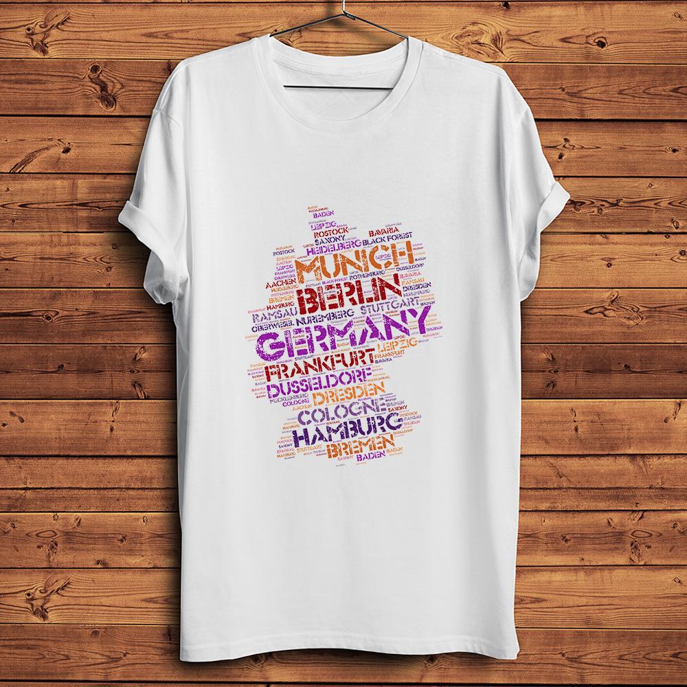 GerUnisexy City Words Cloud GerUnisex Map Funny Geek Tshirt Unisex Short Sleeve Casual T ShirtHigh Definition Breathable Print nocrack S