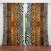 Set Of 2 Leopard Print Curtains Suitable Bedroom Living Room Kitchen Decoration Home Window Made Polyester Great Treatment