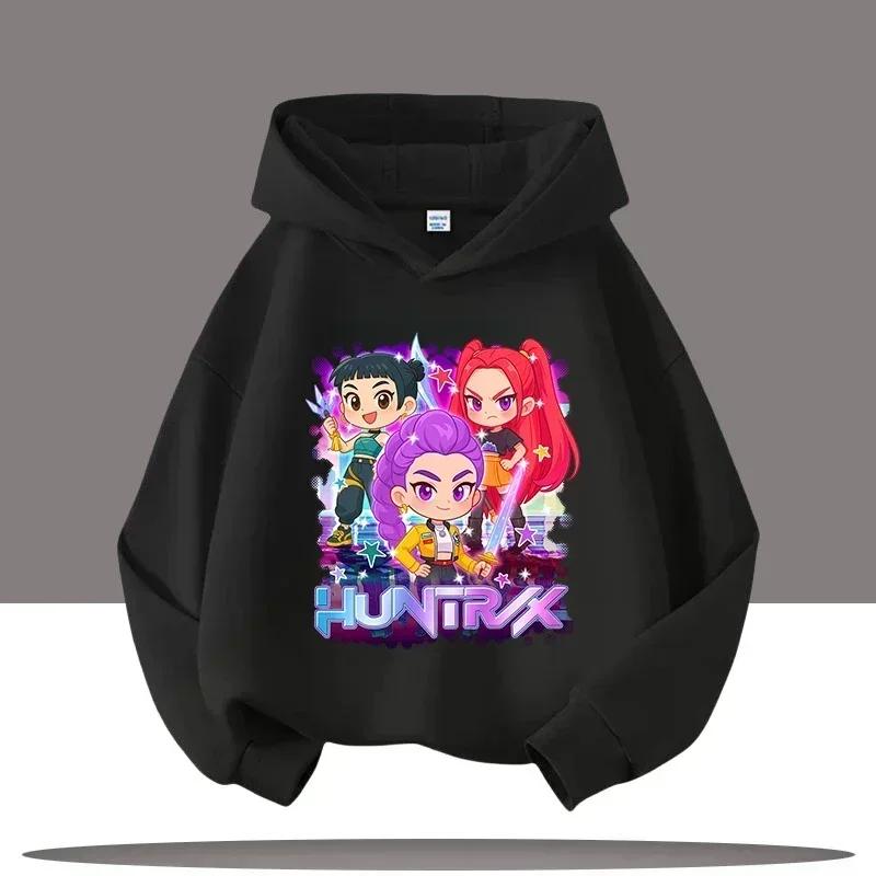 Children's Clothing Y2K KPop Demon Hunters Hoodies Teenage Girls Boys Rumi KPop Demon Hunters Hoody Autumn Casual Long Sleeve