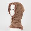 Warm Men's and Women's Headscarves Striped Fashionable One Piece Fleece and Thickened Cycling Earmuffs